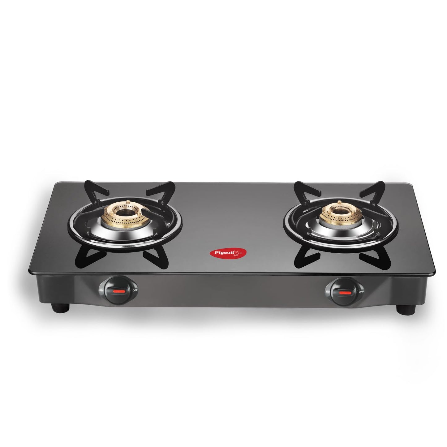 Gas Stove Stainless Steel (2 Burners) Black