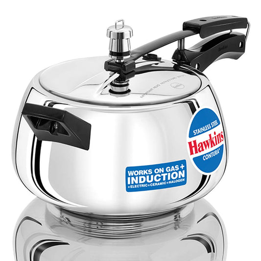 Hawkins Contura Stainless Steel Pressure Cooker 1.5L-5L