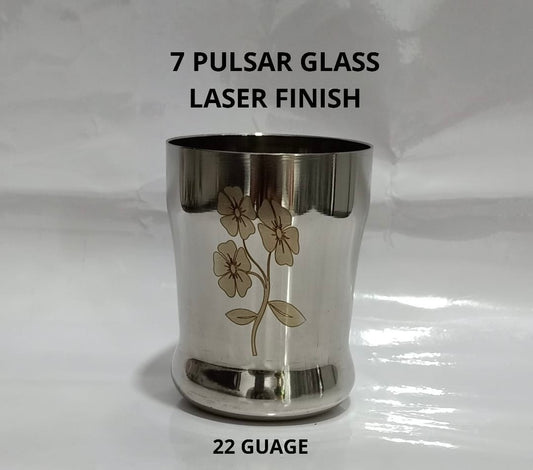 Prashi Stainless Steel Monalisa Glass Set Of 6) Lazer