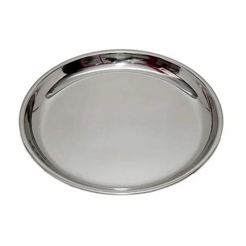 Stainless Steel China Plate | Set of 6 | Laser Assorted Flower