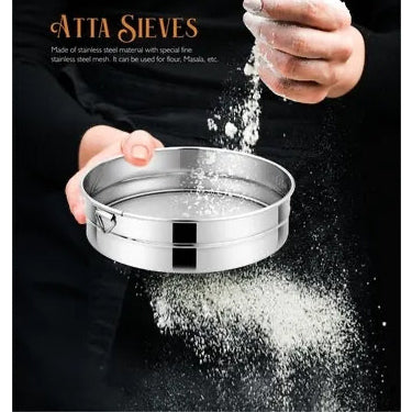 Premium Stainless Aata channi – set of 3