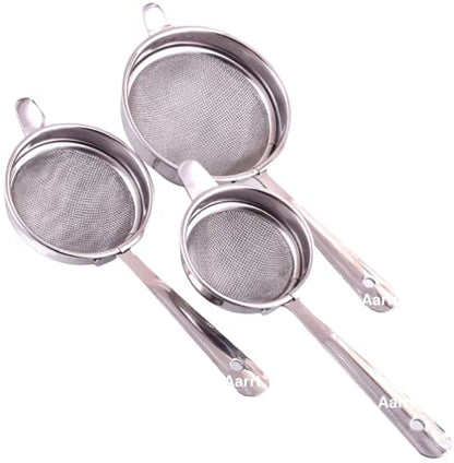 Stainless Steel Soup Stainer – Steel handle -Single jali