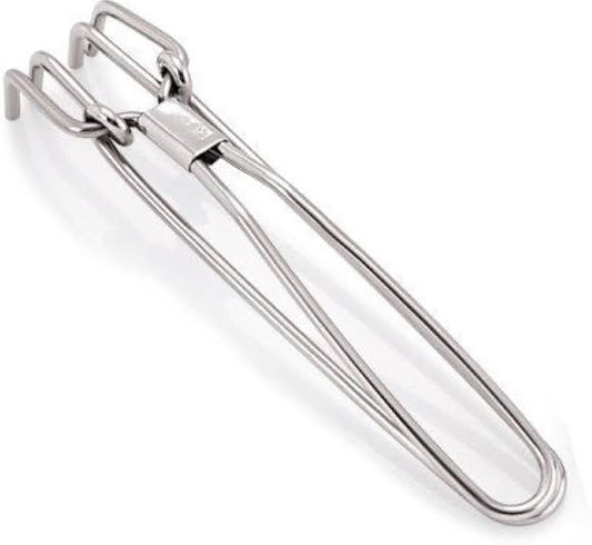 Stainless Steel Kitchen Pakad Tongs Mirror Finish
