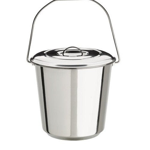 Stainless Steel Bucket Mirror Finish laser( with lid )