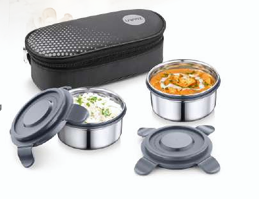 Stainless Steel Lunch Box Lockmeal Duo 300ml + 300ml