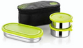 Stainless Steel Lunch Box Set 300ml 2 PCS + Chapati Tray
