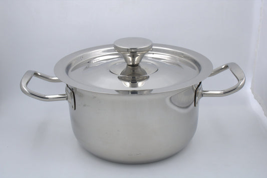Tri-Ply Stainless Steel Stew Pot Mirror Finish