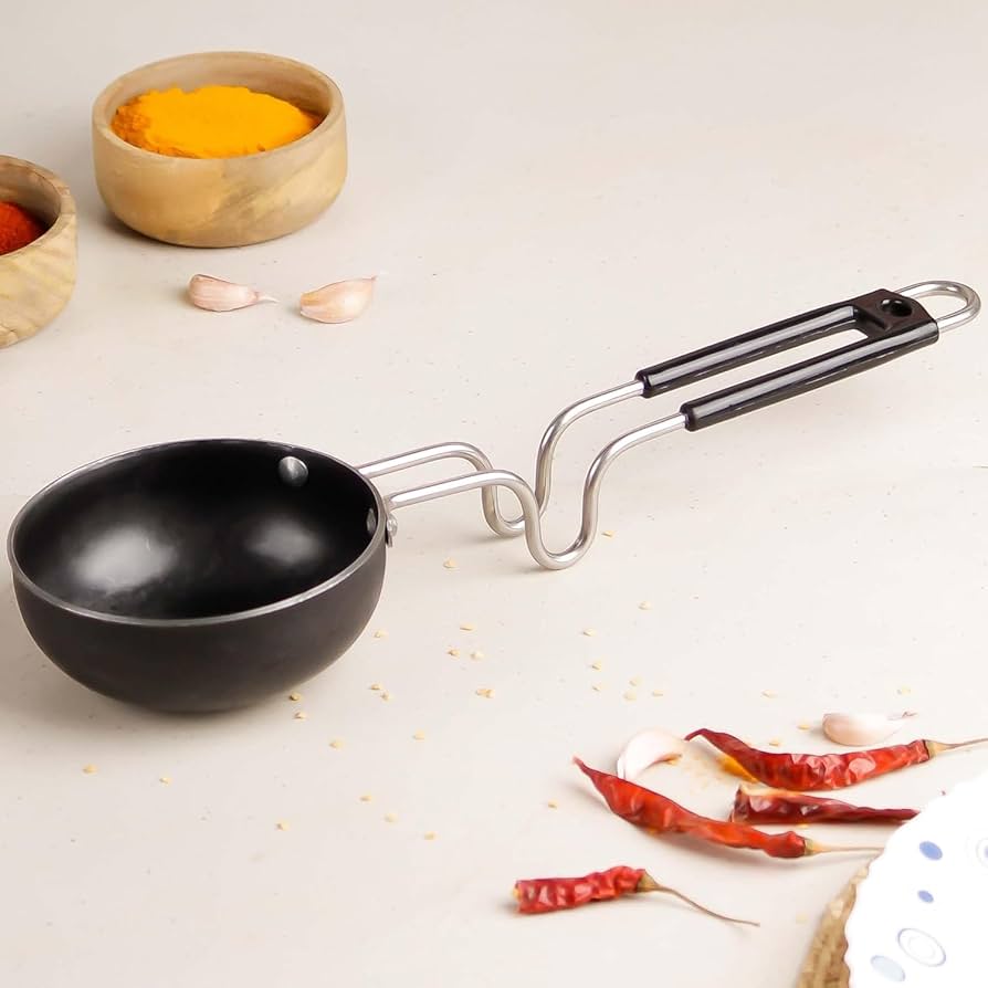 Non-Stick Tadka Pan Black Finish