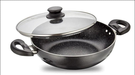 Non-Stick Kadai Granite Finish Deep Base (11-13 Inch)