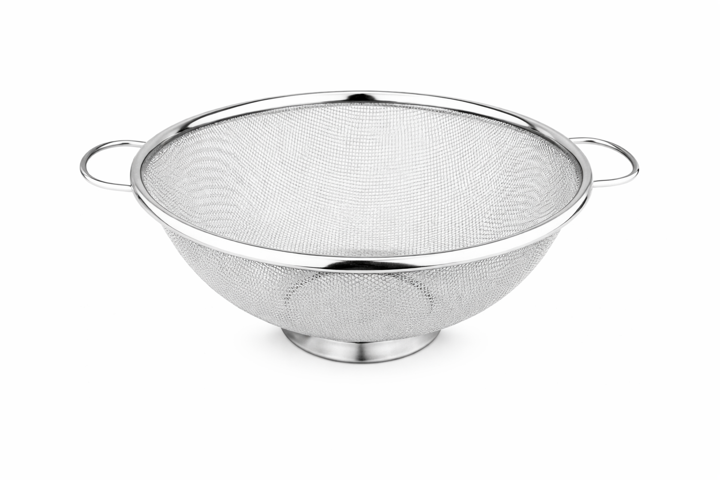 Stainless Steel Mesh Colander with Handles – Deep Kitchen Strainer