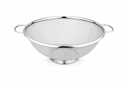 Stainless Steel Mesh Colander with Handles – Deep Kitchen Strainer