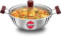 Hawkins Tri-Ply Stainless Steel Deep Fry Pan with Toughened Glass Lid