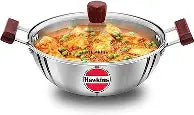 Hawkins Tri-Ply Stainless Steel Deep Fry Pan with Toughened Glass Lid