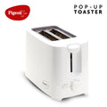 Pop-Up Toaster White 2 Slice Automatic Bread Toaster