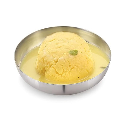 Stainless Steel Apple Halwa /Pudding Set | Set of 6 | Laser