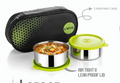 Stainless Steel Lunch Box Lazeez 300ml 2 PCS with Bag