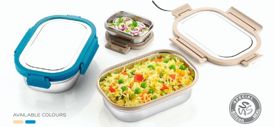 Stainless Steel Yumster Lunch Box 850ml + 140ml Dabbi