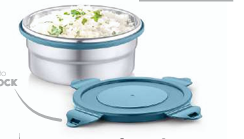Stainless Steel Round Bite Container 400ML